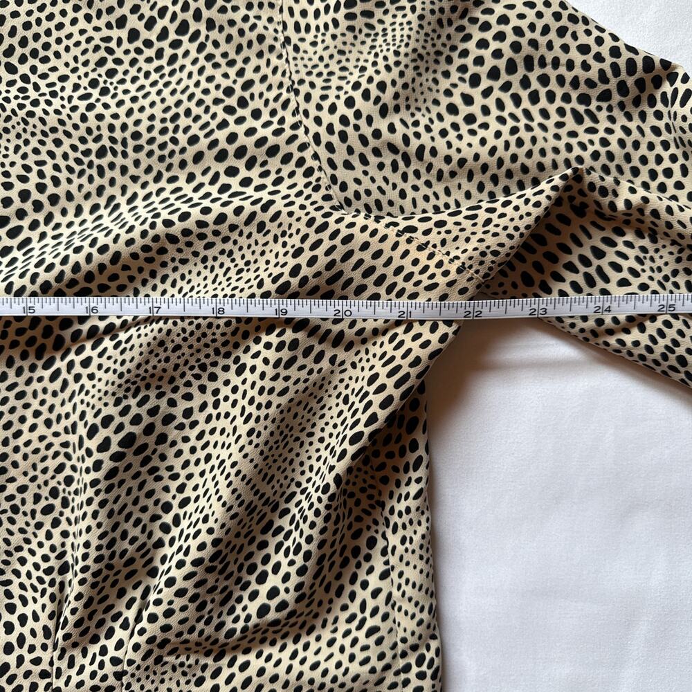 Evan-Picone Dalmatian Print Button Up Blouse Size… - image 3